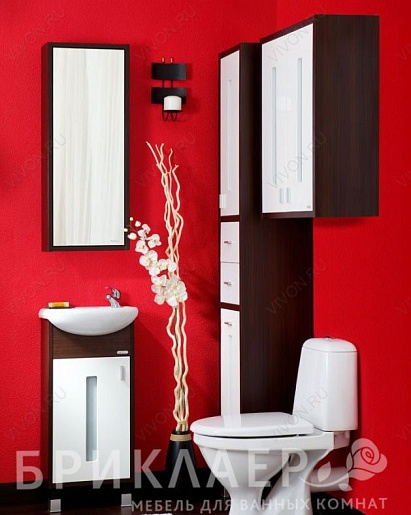 Бриклаер Шкаф навесной Бали 60 венге – картинка-3