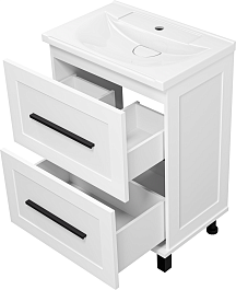 Misty Тумба c раковиной Модерн 60 белая – фотография-5