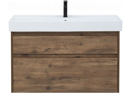 Aquanet Мебель для ванной Nova Lite 100 2 ящика, дуб рустикальный – картинка-9