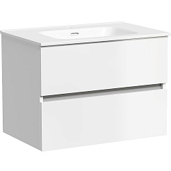 Sancos Тумба с раковиной Urban 70 белый глянец раковина Element 71 CN7007 – фотография-1