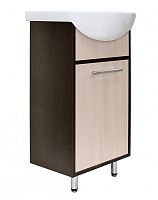 Mixline Тумба под раковину Алан 45 венге/дуб молочный правая