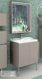 Акватон Тумба с раковиной "Фабиа 65 М" латте – фотография-3