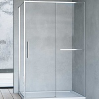 Vincea Душевой уголок Slim Soft 100x80 VSR-1SS8010CL профиль хром стекло прозрачное