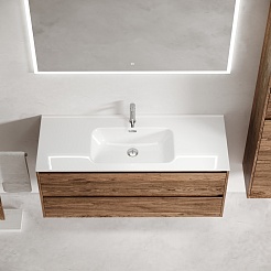 Sancos Тумба с раковиной Libra 120-1 дуб чарльстон раковина Element 121 CN7006 – фотография-2