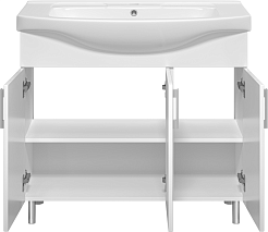 Misty Тумба с раковиной Изео 95 белая – фотография-3