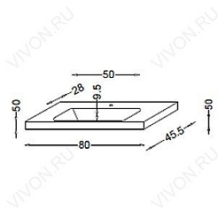 Jacob Delafon Мебель для ванной "Line 80" – фотография-4