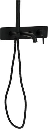 Allen Brau Смеситель для ванны с душем Priority 5.31006-31 (с внутренней частью) черный матовый – фото-1