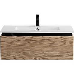 Cezares Тумба с раковиной Slider 80 с 2 ящиками дуб тангент – фотография-14