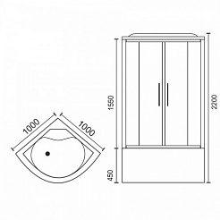 Royal Bath Душевая кабина RB 100NRW-T – фотография-3