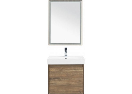 Aquanet Тумба с раковиной Nova Lite 60 дуб рустикальный	 – картинка-5