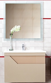 Бриклаер Мебель для ванной Брайтон 70 (Комо) глиняный серый – фотография-1
