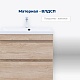 Aquanet Тумба под раковину Нота New 75 дуб светлый – фотография-17