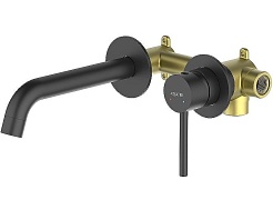 Aquatek Смеситель для раковины Европа AQ1313MB матовый черный – фотография-2