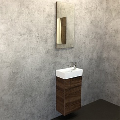 Comforty Мебель для ванной Асти 40 дуб темно-коричневый – фотография-3