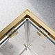 BelBagno Душевой уголок Luce 90/90 LUCE-A-2-90-C-ORO профиль золото стекло прозрачное – фотография-10
