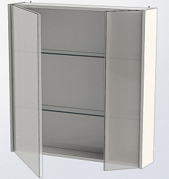 Aquanet Зеркальный шкаф "Франка 85" белый – фотография-7