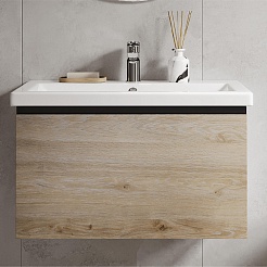 Vigo Тумба под раковину Cross 800-0-1 подвесная дуб давос натуральный – фотография-3
