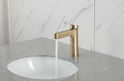 Gappo Смеситель для раковины G99-33 G1099-33 золотой сатин – фотография-2