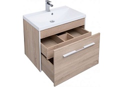 Aquanet Тумба с раковиной Августа 75 дуб сонома – фотография-5