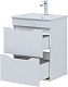 Aquanet Тумба под раковину Практика 50 подвесная белая – фотография-22