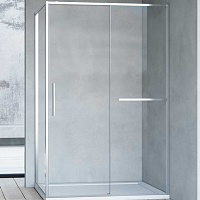 Vincea Душевой уголок Slim Soft 110x90 VSR-1SS9011CL профиль хром стекло прозрачное