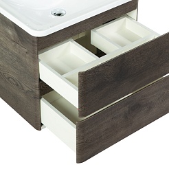 BelBagno Тумба с раковиной Albano 60 подвесная Rovere Nature Grigio – фотография-6