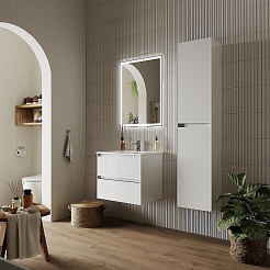 Sancos Тумба с раковиной Cento 60 белый глянец раковина Element 61 CN7001 – фотография-2