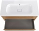 Cezares Тумба с раковиной без отверстия под смеситель Relax 100 подвесная дуб карамельный – фотография-24