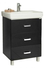 Акватон Тумба с раковиной Америна 60 М черная – фотография-1