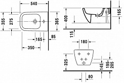 Duravit Биде подвесное Happy D.2 2258150000 – фотография-3