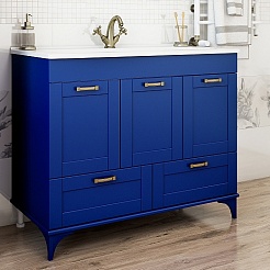 Sanflor Тумба с раковиной Ванесса 105/2 индиго – фотография-1