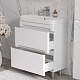 Equil Тумба с раковиной Nice 70 2 ящика напольная белая – фотография-17