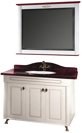 Водолей Мебель для ванной "Анжелика 100" F-2 красная – фото-1