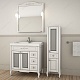 ASB-Woodline Зеркало для ванной Флоренция Квадро 80 патина, серебро, массив ясеня – картинка-14