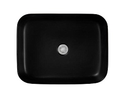 Aquatek Накладная раковина Вега 50 AQ5515-MB матовая черная – фотография-2