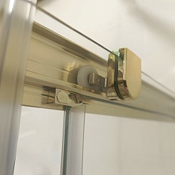 Triton Душевой уголок Вента-Голд 120x80 стекло прозрачное профиль золото с поддоном – фотография-10