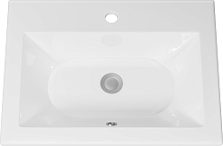 Misty Тумба с раковиной Пайн 60 подвесная дуб уайт-ривер серо-коричневый – фотография-6