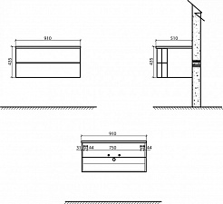 BelBagno Мебель для ванной FORMICA 90 Bianco Lucido – фотография-4