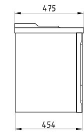 ASB-Woodline Тумба под раковину Лорена 80 подвесная grigio – фотография-10