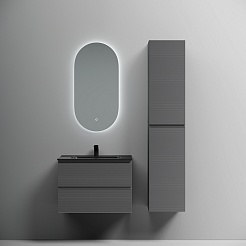 Sancos Тумба с раковиной Folk 70 grey soft раковина Element 71 CN7007MB – фотография-4