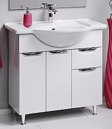 Aqwella Тумба с раковиной Эколайн 85 – фотография-1