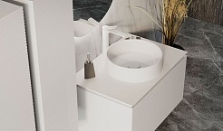 Jorno Тумба под раковину Stone 100 белая – фотография-3