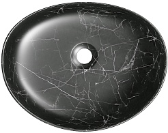 Teymi Раковина накладная Valma 50 T53102 черный мрамор – фотография-3