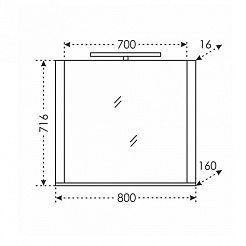 СанТа Мебель для ванной Калипсо 80 NEW – фотография-7