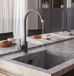 Mixline Смеситель для кухни 35k ML-GS15 (342) графит – фотография-3