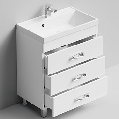 Водолей Тумба под раковину Орландо 70 белая – фотография-3