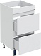 СанТа Тумба под раковину над стиральной машиной Марс 59 2 ящика белая – фотография-9