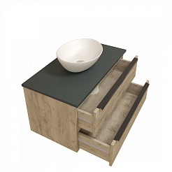 Teymi Раковина накладная в ванную Lori 40 белая T50505 – фотография-5