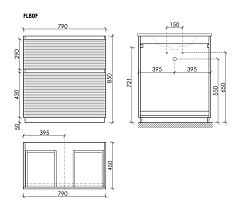 Sancos Тумба под раковину напольная Folk Floor 80 bianco – фотография-5