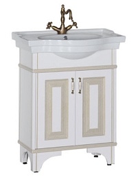 Aquanet Мебель для ванной Валенса 70 белый краколет/золото (182808) – фотография-4